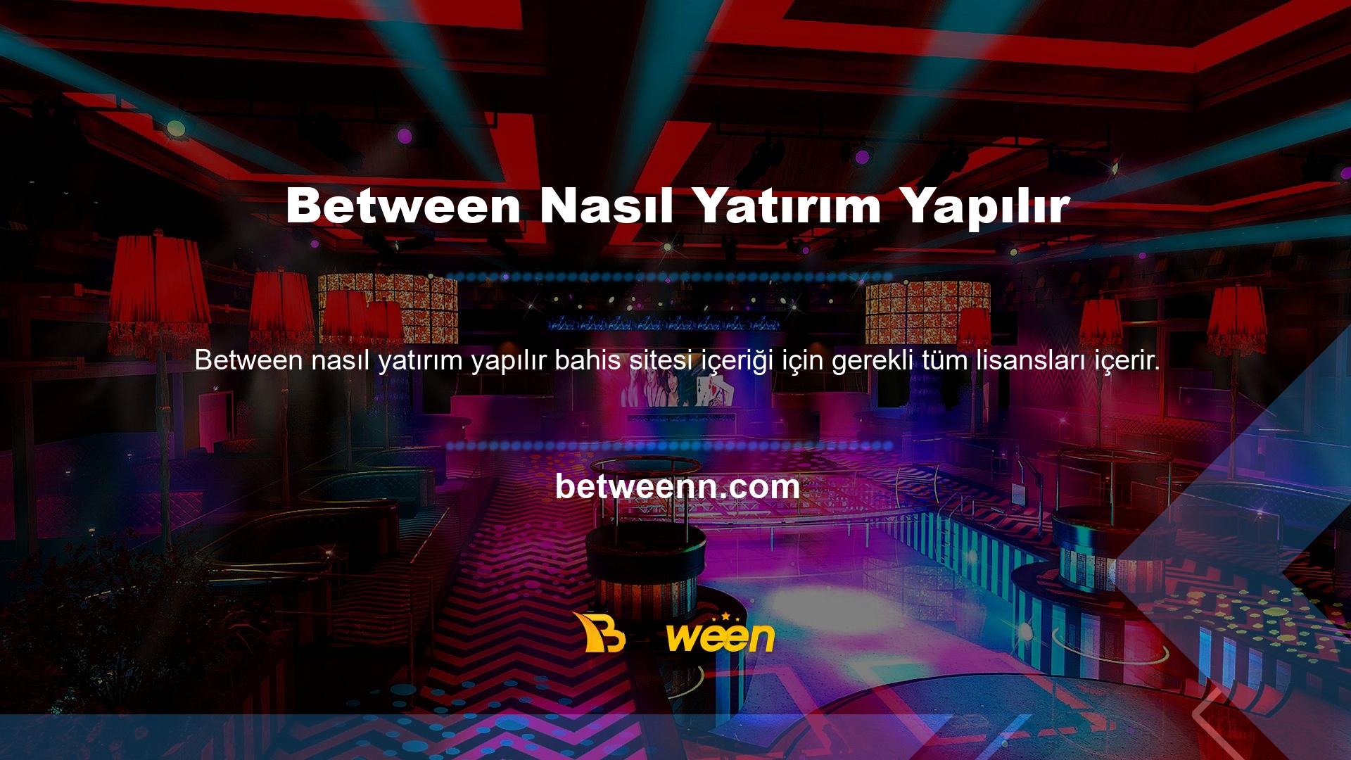 Between, iyi hizmeti ile birçok bahisçiyi çeken iyi bilinen bir bahis sitesidir